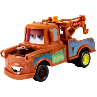 DISNEY Pixar Cars Moving Moments Mater - Spielzeugauto mit beweglichen Gesichtsausdrücken, Kunststoff-Truck, für Kinder ab 4 Jahren, HPH65
