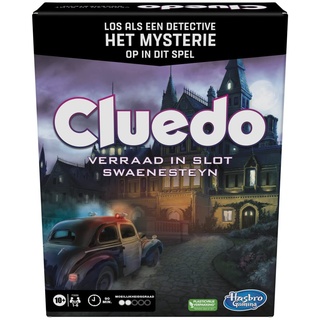 Cluedo-Brettspiel Verrat in Slot Swaenesteyn, Cluedo-Escaperoomspiel, kooperatives Familienbrettspiel, Detektivspiele (niederländische Version)