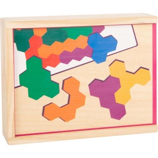 Small Foot Lernspiel Holzpuzzle Hexagon