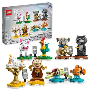 LEGO 43226 Disney: Disney Paare Set, 8 Figuren aus Findet Nemo, Vaiana, Die Schöne und das Biest, Pocahontas, Puppenhaus Spielzeug zum Bauen für ...