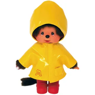 BANDAI - Monchhichi - Plüschtier Monchhichi Gewachst Gelb - Ikonisches Affenkuscheltier der 80er Jahre, Superweiches Kuscheltier 20 cm für Kinder - Spielzeug für Kinder ab 2 Jahren - SE22117