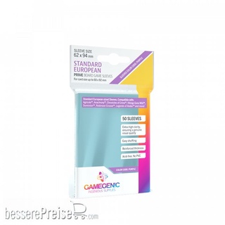 Gamegenic GGS10049 - PRIME Standard European-Sized Sleeves Clear