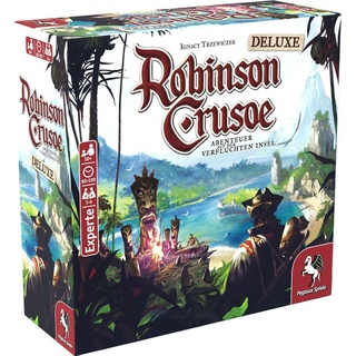 Pegasus Robinson Crusoe Deluxe Edition, Brettspiel, für 1-4 Spieler, ab 10 Jahren (DE-Au (Deutsch)
