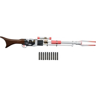 NERF Star Wars Amban Phase-Pulse Blaster, The Mandalorian, Fernrohr mit beleuchteter Linse, 10 Darts, Blaster-Geräusche, 127,5 cm lang