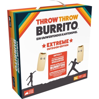 Exploding Kittens, Throw Throw Burrito Extreme Outdoor-Edition, Partyspiel, Kartenspiel, 2-6 Spieler, Ab 7+ Jahren, 15 Minuten, Deutsch