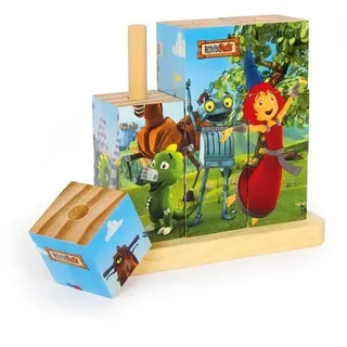 Small foot 5825 - Ritter Rost Steck-Würfelpuzzle, Holz, 16x7x15cm