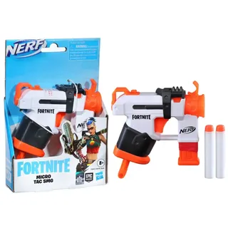 Nerf Fortnite Micro Tac SMG Mini Dart-Firing Blaster, Fortnite Tac SMG Equipment Design, inklusive 2 Nerf Elite Darts