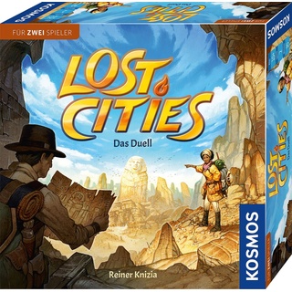 KOSMOS 694135 Lost Cities - Das Duell, spannendes Brettspiel, Abenteuerspiel für 2 Personen ab 10 Jahre, Familienspiel, Spiel für 2, Gesellschaftsspiel