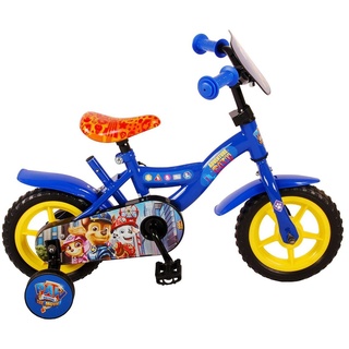 TPFSports Kinderfahrrad Disney Paw Patrol 10 Zoll, 1 Gang, (Jungs Fahrrad - Rutschfeste Sicherheitsgriffe), Kinder Fahrrad 10 Zoll mit Stützräder Laufrad Jungen Kinderrad blau