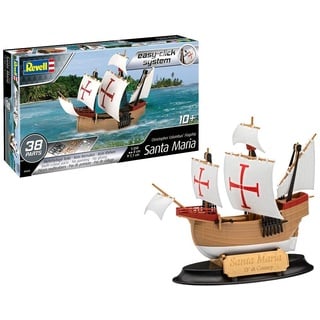 Revell 05660 Santa Maria Modellbausatz für Einsteiger mit dem Easy-Click-System, Mehrfarbig, 1/350