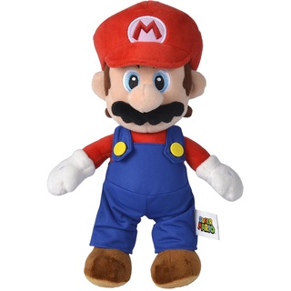 Simba 109231010 - Super Mario Plüschfigur, 30cm, kuschelweich, Nintendo, Charakter aus weltberühmten Computerspiel, ab den ersten Lebensmonaten geeignet