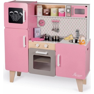 Janod Spielküche Macaron Maxi Holz, mit Licht- und Soundeffekt rosa