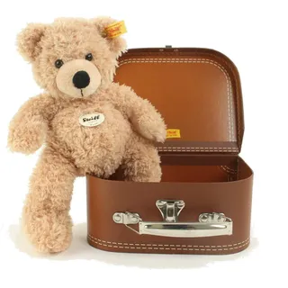 Steiff Kuscheltier Steiff Teddybär Fynn beige im Koffer 25 cm 111471