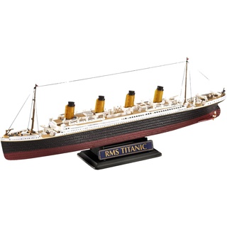 Revell Modellbausatz Schiff 1:700&1:1200 - Geschenkset R.M.S. Titanic im Maßstab 1:700&1:1200, Level 4, originalgetreue Nachbildung mit vielen Details, Kreuzfahrtschiff, 05727