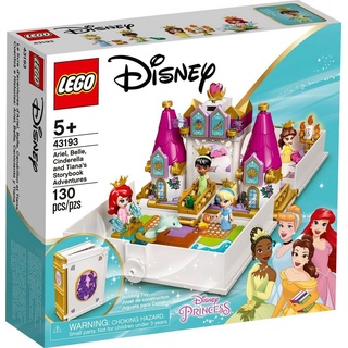 LEGO® Konstruktionsspielsteine LEGO® Disney 43193 Märchenbuch Abenteuer mit Arielle, (130 St)