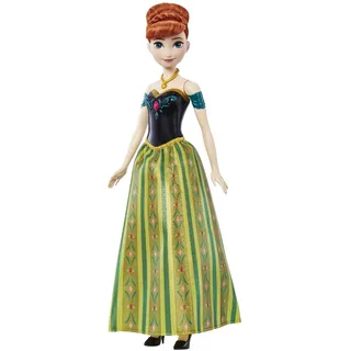 Mattel Disney Frozen Disney Die Eiskönigin singende Anna-Puppe, Modepuppe, Weibl