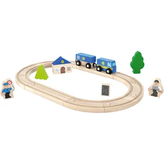 Playtive Holz Eisenbahnset S (Polizei)