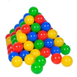Knorrtoys 56789 - Ballset 100 bunte Plastikbälle für Bällebad, 6 cm Durchmesser, im Netz