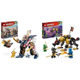 LEGO 71792 NINJAGO Soras transformierender Mech-Bike-Renner & 71790 NINJAGO Jagdhund des kaiserlichen Drachenjägers