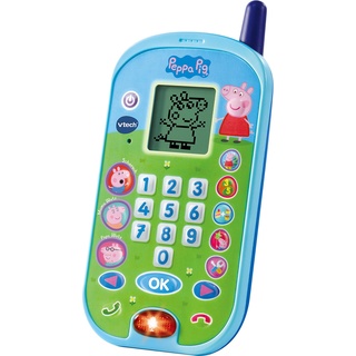 VTech Peppas Lerntelefon – Mit den Originalstimmen aus der Peppa Pig Serie und spannenden Lernspielen – Für Kinder von 2-5 Jahren