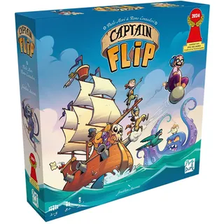 PlayPunk, Captain Flip, Familienspiel, Legespiel, nominiert zum Spiel des Jahres 2024, 2-5 Spieler, Ab 8+ Jahren, 20 Minuten, Deutsch, Mehrfarbig, Bunt