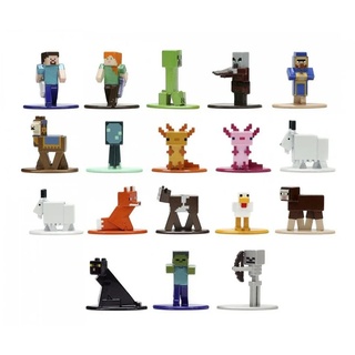 JADA Spielfigur Minecraft Multi Pack Nano Figures Wave 8, Spielfiguren 4 cm Sammelfiguren bunt