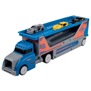 Playtive Racers Autotransporter blau mit Abschussfunktion Spielzeug Kinder