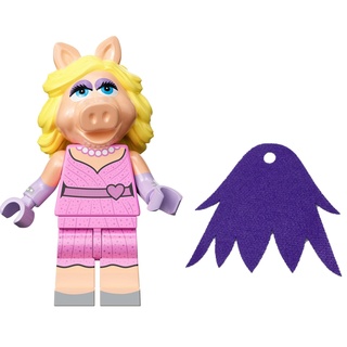 LEGO Minifigure Muppets Series: Miss Piggy Minifig with Additional Purple Cape (71033)