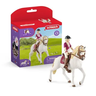 schleich 42540 HORSE CLUB Sofia & Blossom, 10 Teile Spielset mit schleich Pferde Figur und vollbeweglicher Mädchenfigur, Spielzeug für Kinder ab 5 Jahren