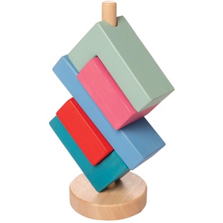 Manhattan Toy 218150 Bam Stack-a-Lacka Stapelspielzeug aus Holz für Kleinkinder, Multi
