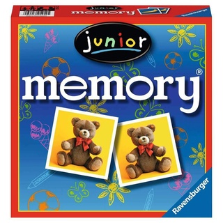 Ravensburger 21452 - Junior Memory, der Spieleklassiker für die ganze Familie, Merkspiel für 2-8 Spieler ab 4 Jahren