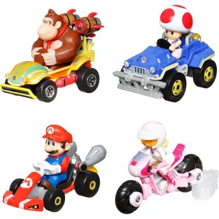 HOT WHEELS - Mario Kart Pack 4 carros HKD43
