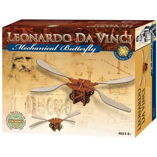 Edu-Toys Modellbausatz Leonardo da Vinci, Maßstab verschiedene, (Bausatz zum Stecken, Kleben und Bemalen, verschiedene Selbstbausätze nach original Vorlage), vorgefertigte Kunststoffteile mit Holzstruktur