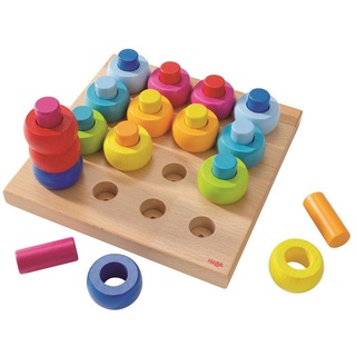 Haba Steckspielzeug »2202«, 32 teilig, Farbkringel, aus Holz bunt