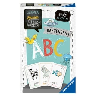 Ravensburger 80347 - ABC-Kartenspiel, Lernen Lachen Selbermachen, Lernspiel