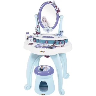 Smoby - Die Eiskönigin Frisiersalon - Frisier- und Schminktisch mit viel Zubehör, Disney Frozen-Design, für Kinder ab 3 Jahren, 7600320244