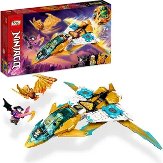 LEGO 71770 NINJAGO Zanes Golddrachen-Jet Set mit Flugzeug und Cole & Zane Minifiguren - Beige