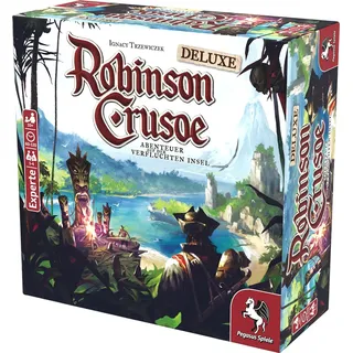 Pegasus Robinson Crusoe Deluxe Edition, Brettspiel, für 1-4 Spieler, ab 10 Jahren (DE-Au (Deutsch)