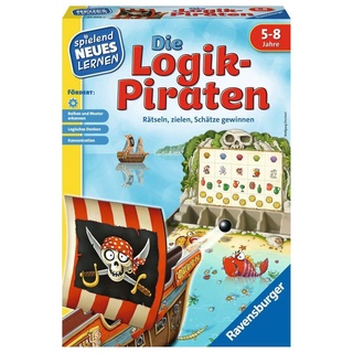 Ravensburger 24969 - Die Logik-Piraten - Spielen und Lernen für Kinder, Lernspiel für Kinder von 5-8 Jahren, Spielend Neues Lernen für 1-4 Spieler, Yellow