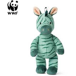 WWF Cub Club - Ziko das Zebra (grün, 22cm) mit Glöckchen Kuscheltier Stofftier für Kleinkinder