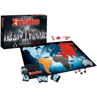 Winning Moves Spiel Risiko Assassin's Creed deutsch, Brettspiel schwarz