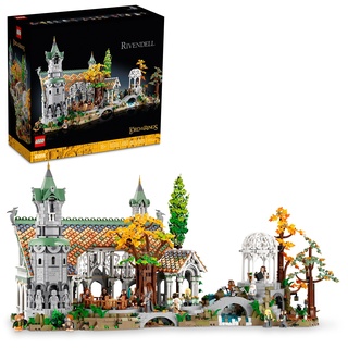 LEGO Icons Der Herr der Ringe: Rivendell 10316 Bauset für Erwachsene, Reise in die Mittelerde (6.167 Teile)