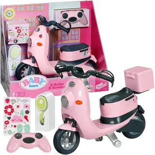 BABY born E-Scooter, Ferngesteuerter Roller mit Ladestation zum Aufladen Spielen, für 43cm Puppen, 835906 Zapf Creation