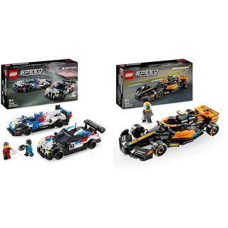 LEGO Speed Champions BMW M4 GT3 & BMW M Hybrid V8 Rennwagen Auto-Spielzeug & Speed Champions McLaren Formel 1 Rennwagen 2023, Spielzeug für Kinder ab 9 Jahren