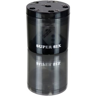 BestSaller 3013 SUPER SIX Würfelspiel ABS Kunststoff, auch für die Reise, 36 Spielstäbchen & 2 Würfel, schwarz