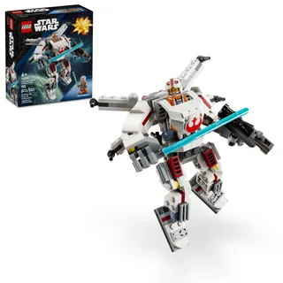 LEGO Star Wars Luke Skywalker X-Wing Mech, baubare Star Wars Actionfigur mit Luke Skywalker Spielzeug, Sammel-Bauset für Kinder, kreatives Star Wars Geschenk für Jungen und Mädchen ab 6 Jahren, 75390