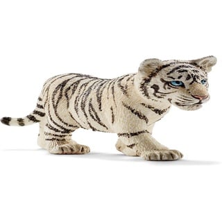Schleich® Spielfigur Tigerjunges, weiß schwarz|weiß