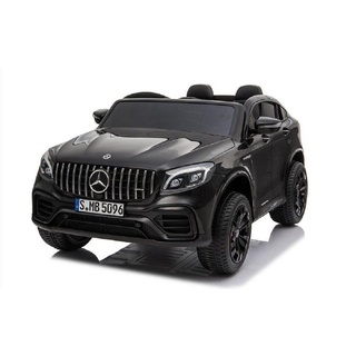 ES-Toys Elektro-Kinderauto Kinderfahrzeug - Elektro Auto "Mercedes GLC63S" - lizenziert - Schwarz