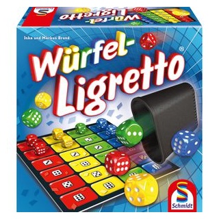 Schmidt-Spiele Würfelspiel 49611 Würfel-Ligretto, ab 8 Jahre, 2-4 Spieler