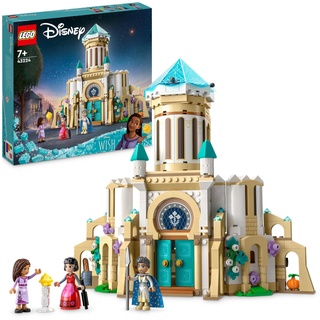 LEGO 43224 Disney Wish König Magnificos Schloss, Baubares Spielzeug aus dem Wish-Film mit Figuren, darunter Asha, Dahlia und EIN Stern, Mädchen, Jungen und Kinder ab 7 Jahren